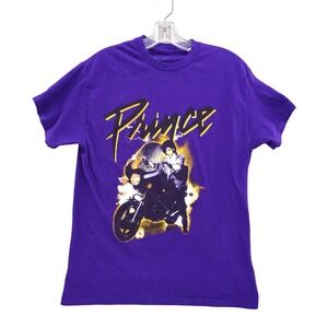 Prince T-Shirt Motorcycle Graphic Purple‎ Estate Official Size M